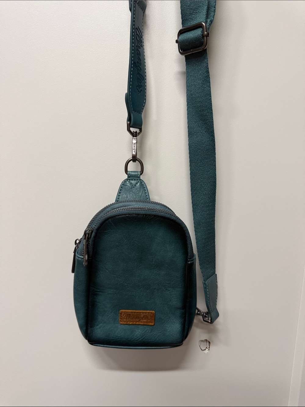 Wrangler Teal Crossbody Sling Bag - Compact Everyday Shoulder Bag